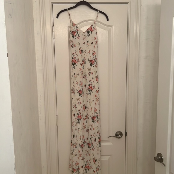 Reformation Germain Maxi Dress in Rose Floral with Spaghetti Straps Size XS - Picture 2 of 11